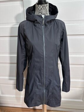Lululemon Right As Rain Jacket Size 8 Deep Coal Grey Waterproof